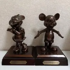 ペデストリアンブロンズ像 東京ディズニーリゾート ミッキーマウス＆ミニーマウス像