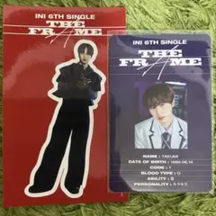 INI THE FRAME CD トレカ 3形態　尾崎匠海　ステッカー