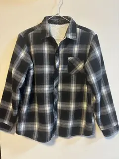 裏ボア生地　チェックシャツ　アウター　160