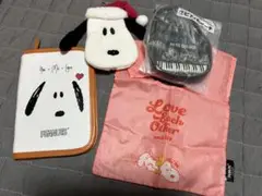 新品未使用　スヌーピーポーチ4点セット