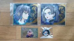 鬼滅の刃 嘴平伊之助 神崎アオイ 色紙 缶バッチ 明治村