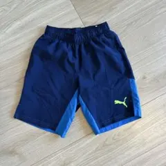 美品　PUMA プーマ ハーフパンツ　ブルー　130㎝