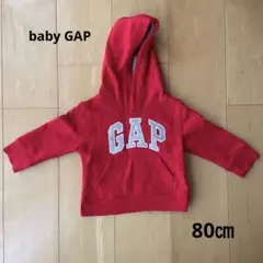 GAP 赤 フード付きトレーナー 12-18ヶ月