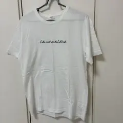WEGO ロゴ刺繍 Tシャツ ホワイト Lサイズ