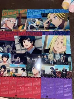 くら寿司 サカモトデイズ ポスターカレンダー 2026 フルコンプ4枚