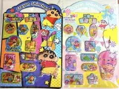 ★キラキラ　ウォーターシール2枚セットクレヨンしんちゃん２種類