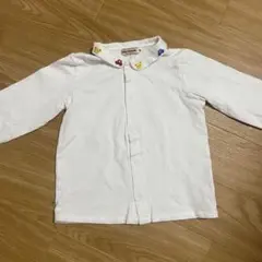 MIKIHOUSE 襟刺繍入り 長袖シャツ 90サイズ クマ＆車デザイン