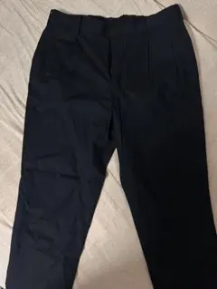 【新品未使用】ネイビー バレルパンツ スラックスのサムネイル