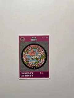 マンホールカード 高知県 香美市 39-212-B001