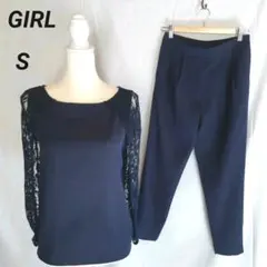 【タグ付き未使用】GIRL レースケープスリーブ セットアップ オケージョン