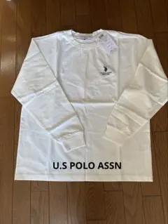 U.S. POLO ASSN. ホワイト長袖シャツ　 Mサイズ