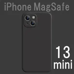 iPhone 13 mini シリコンケース 黒 MagSafe対応 マグセーフのサムネイル