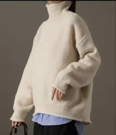 HUG.U 「鹿のこ」タートルニット