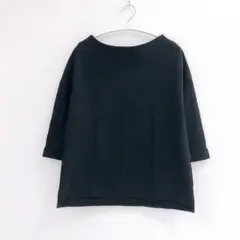 【極美品】コラージュ　ガリャルダガランテ　七分袖　ボートネック　カットソー　黒