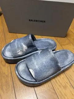 BALENCIAGA デニムデザインサンダル　厚底のサムネイル