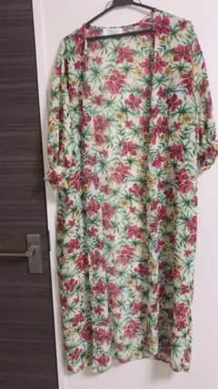 LOWRYSFARM 花柄ガウン ワンピース
