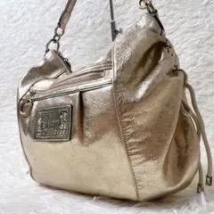 COACH Metallic Gold Hobo Y2K POPPY