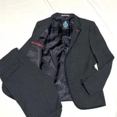 【極美品】ギルドプライム　セットアップ　パイピング　ドット柄　黒　三陽商会　Mのサムネイル