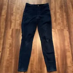 ユニクロ　ヒートテック　ウルトラストレッチレギンスパンツ　スキニー　デニム　L