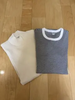 【新品未使用】ユニクロ長袖カットソー2枚セット