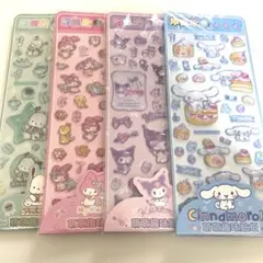 サンリオ 硬いシール 海外公式 4枚セット 3D立体ぷくぷくシール 10-③