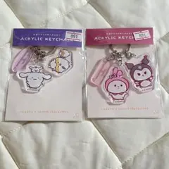 ナガノ　サンリオ　3連アクリルキーホルダー 2個セット