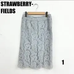 【STRAWBERRY-FIELDS 】総レースタイトスカートSサイズ女性のサムネイル