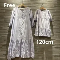 petit main親子リンクコーデ　ワンピース120cm