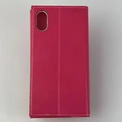 iPhone X XS 薄型 PUレザー フラップケース「PRIME」 ピンク