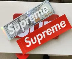 Supreme ステッカー 2枚セットドル札希少 - メルカリ
