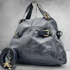 archive MINELLI Leather 2way Bag Y2K - メルカリ