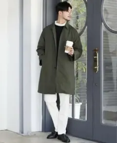 nano universe ステンカラーコート 美品 クリーニング済