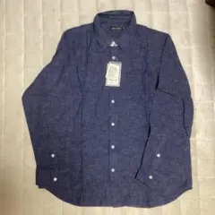 長袖シャツ　メンズ　ネイビー　LLサイズ