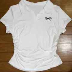 SHEIN リボン柄 半袖 Tシャツ M