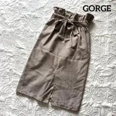 〜GORGE チェック柄 タイトスカート ウエストリボン〜のサムネイル