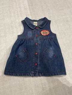 e.a.b デニムワンピース ジャンバースカート　80