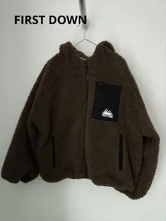 FIRST DOWN◆ボアフードブルソン　ブラウン　サイズL