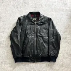 80s vintage deluxe leather sports jacket