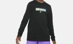 Nike 長袖カットソー 黒 カラフルロゴ