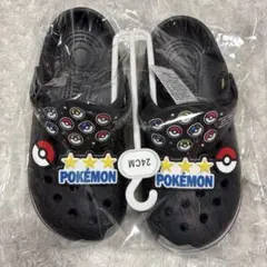 新品タグ付き ポケモン EVAサンダル 24cm 黒 モンスターボール