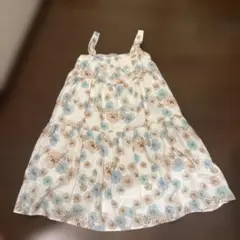 【美品】PAUL&JOE UNIQLO花柄ノースリーブワンピース 110cm