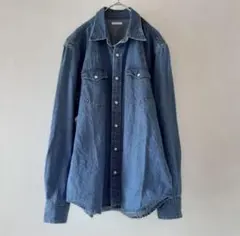 GU デニムシャツ ダンガリーシャツ ウエスタンシャツ 長袖 Lサイズ