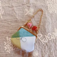 ミナペルホネン　ハンドメイド　がま口