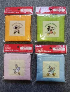 ふんわりガラビナポーチ 4個セット【ミッキー・ミニー、ドナルド・デイジー】
