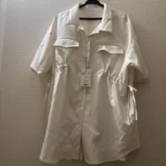 ページボーイ　Wドロスト開襟シャツ