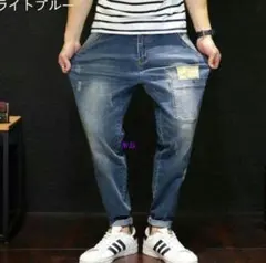 デニムパンツメンズ ストレッチ ジーンズ スキーニパンツ ボトムス ボトムス2