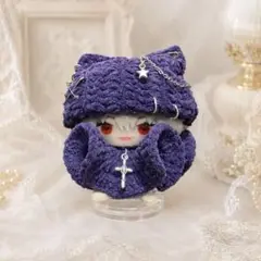 猫耳帽子＋ポンチョkm【匿名配送】にじぱぺっと　にじぱぺ　ぱぺ服　帽子　ぬい服
