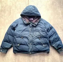 ノースフェイス　インディゴ　マウンテン　ショート　ダウン　短丈　テック　デニム