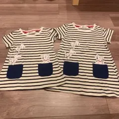 ボーダーワンピース　2枚セット