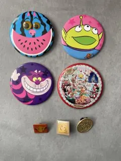 ディズニー 缶バッジ ピンバッジ セット